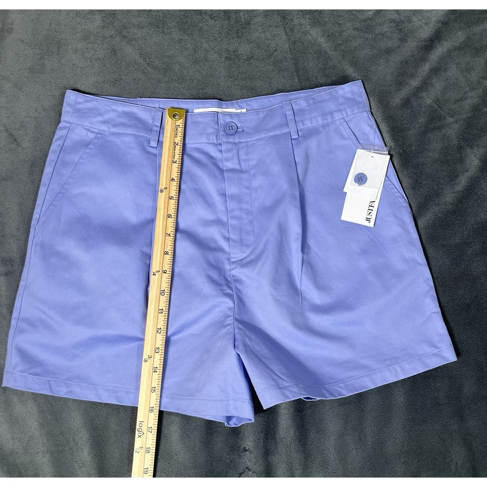 Just Fab Lavender Womens Pleated Shorts NWT Sz L - Picture 4 of 13
